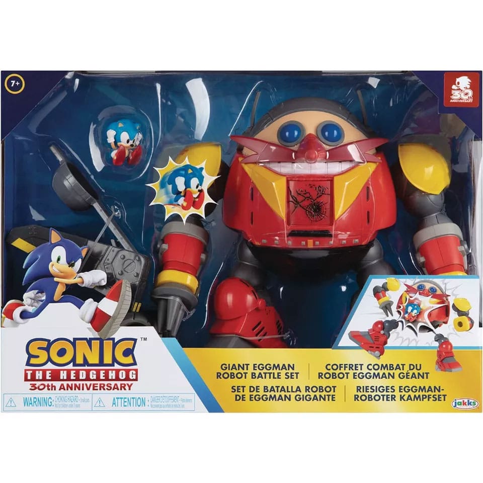 Sonic - The Hedgehog Playset Giant Eggman Robot Battle Set