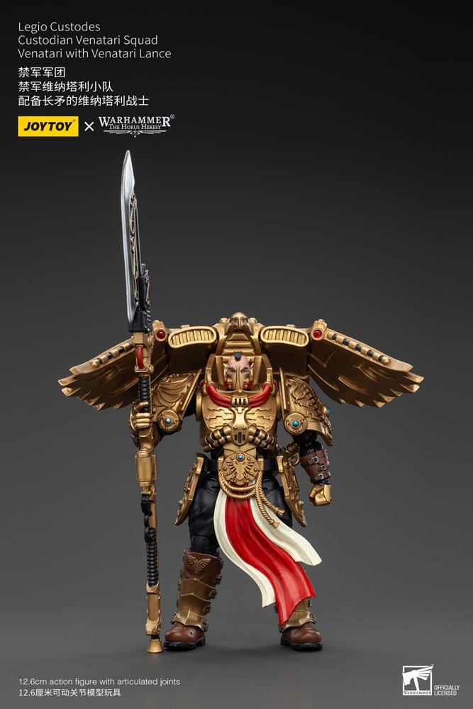 Warhammer The Horus Heresy Action Figure 1/18 Legio Custodes Custodian Venatari Squad Venatari with Venatari Lance 13 cm