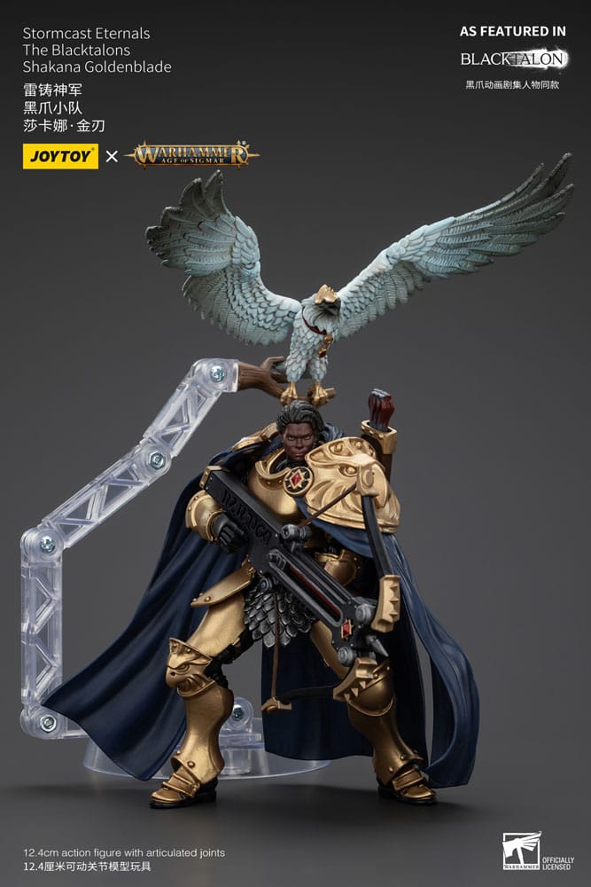 Warhammer Age of Sigmar Actionfigur Stormcast Eternals The Blacktalons Shakana Goldenblade 20 cm