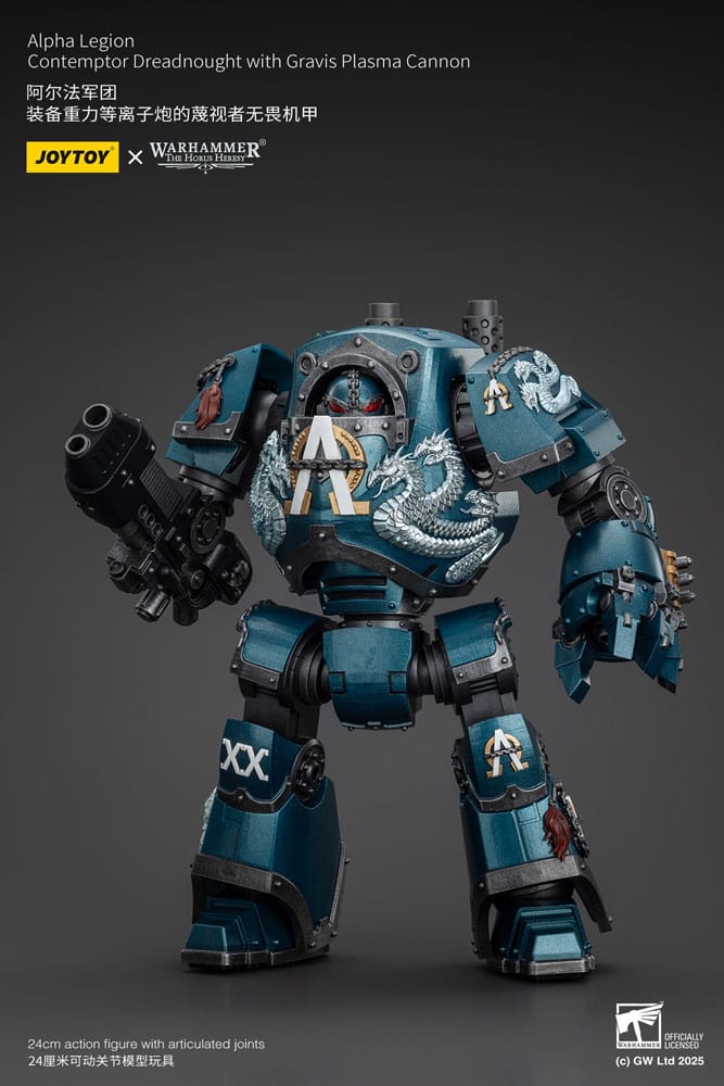 Warhammer The Horus Heresy Action Figure Alpha Legion Contemptor Dreadnought with Gravis Plasma Cannon 25 cm