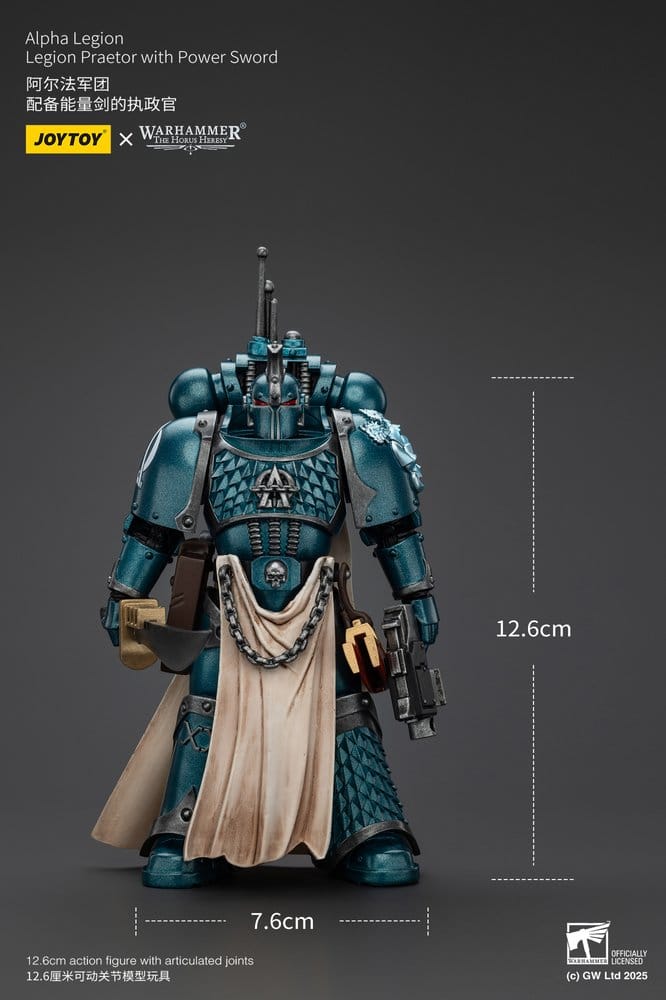 Warhammer The Horus Heresy Action Figure Alpha Legion Praetor with Power Sword 20 cm