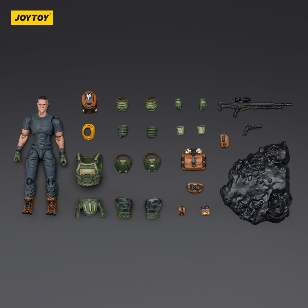 Steel Ride Corps Dark Source Action Figure Assaulter Stephen 7 cm