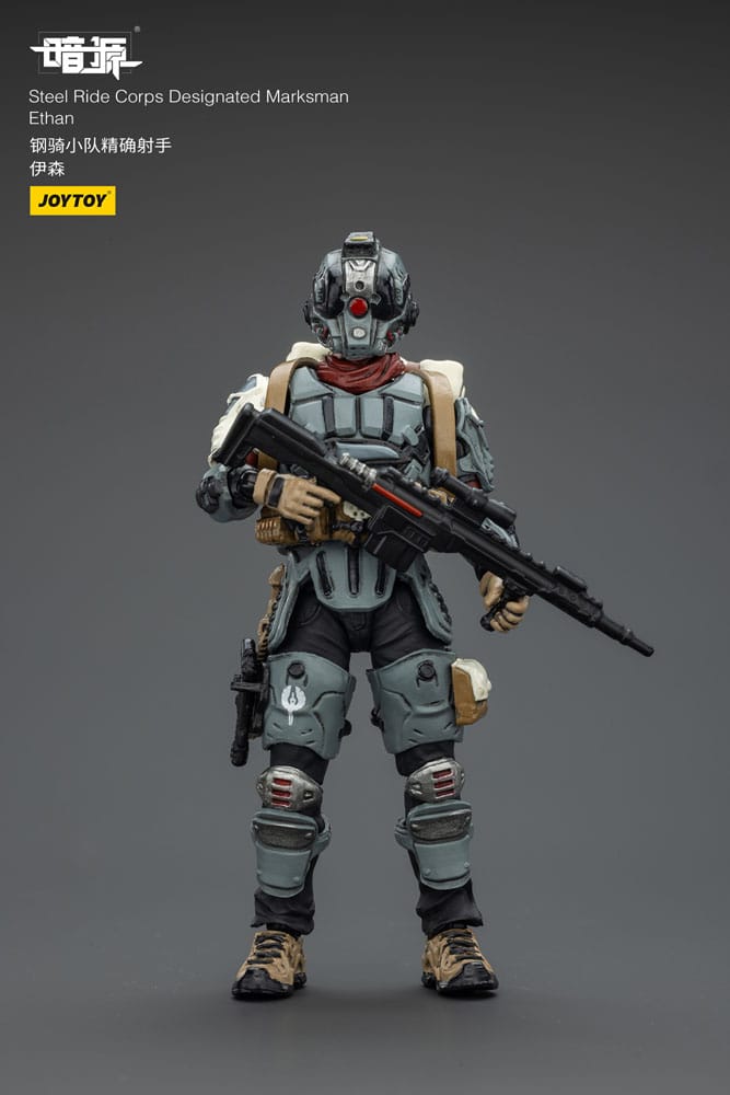 Steel Ride Corps Dark Source Action Figur Designated Marksman Ethan 7 cm