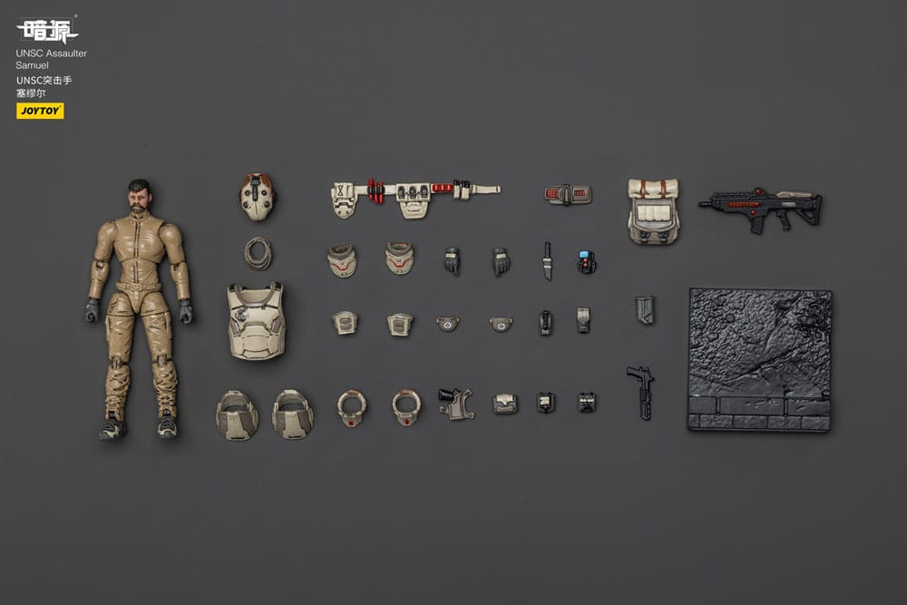 UNSC Dark Source Action Figur Assaulter Samuel 7 cm