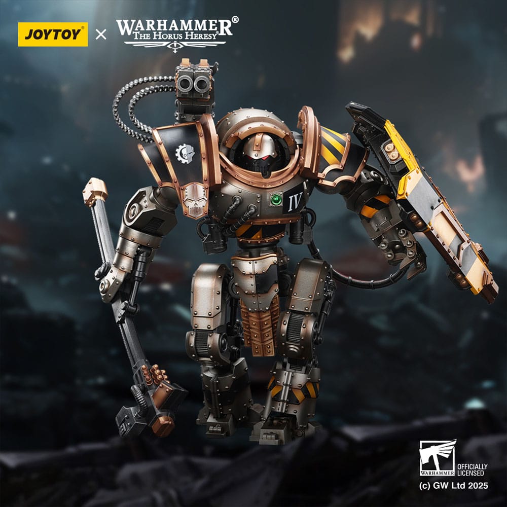 Warhammer The Horus Heresy Action Figure Iron Warriors Iron Circle Domitar-Ferrum Class Battle-automata with Karceri Battle Shield 24 cm
