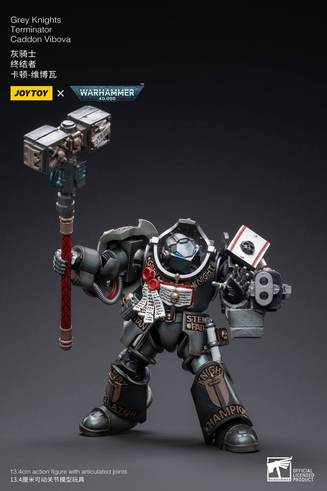 Warhammer 40k Action Figure 1/18 Gray Knights Terminator Caddon Vibova 13 cm