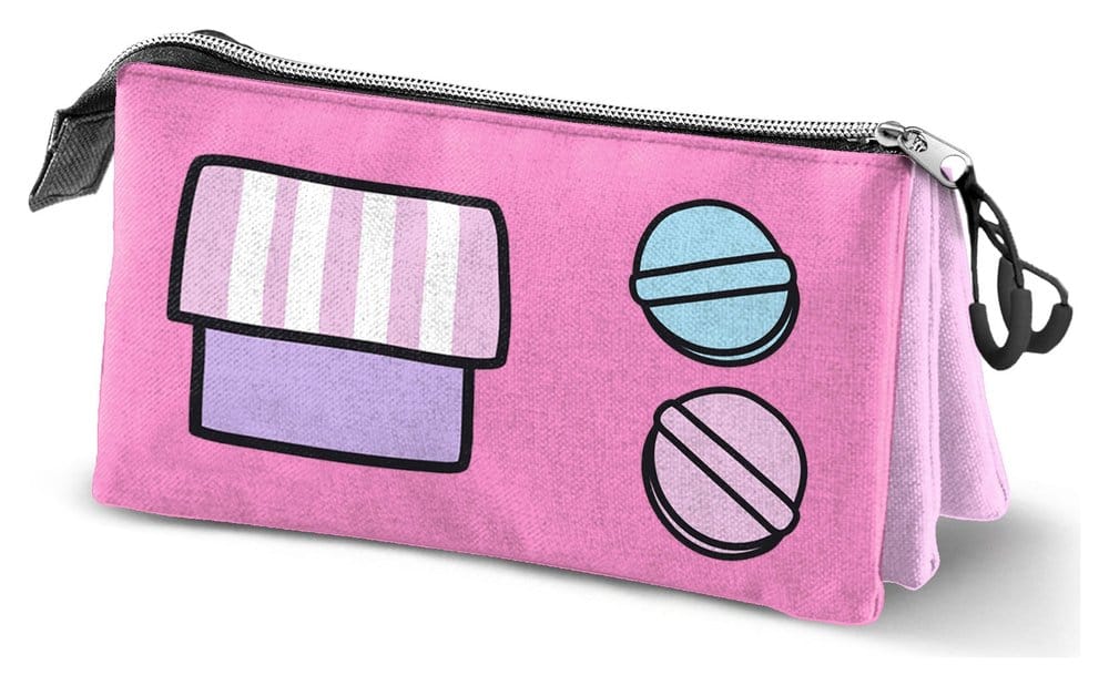 Sanrio Triple Pencil case Hello Kitty Gashapon Pink