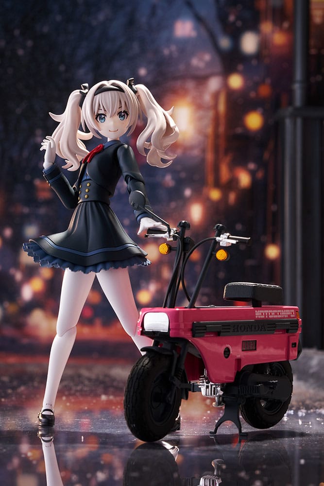 Sousai Shojo Teien Plastic Model Kit 1/10 Emma Koishikawa Nocturne with Honda AB12 Motocompo 14 cm