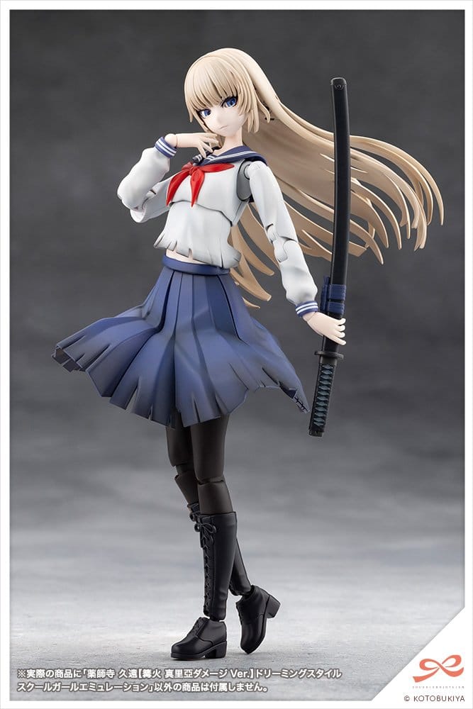 Sousai Shojo Teien Plastic Model 1/10 Kuon Yakushiji Maria Kagaribi Damage Ver. School Girl Emulation 16 cm