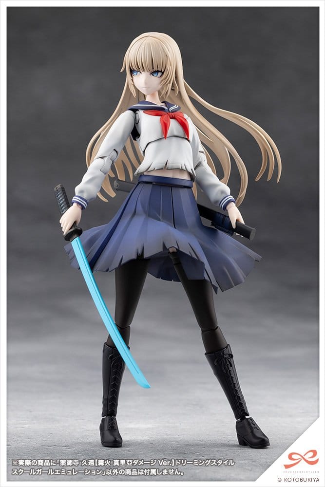 Sousai Shojo Teien Plastic Model 1/10 Kuon Yakushiji Maria Kagaribi Damage Ver. School Girl Emulation 16 cm