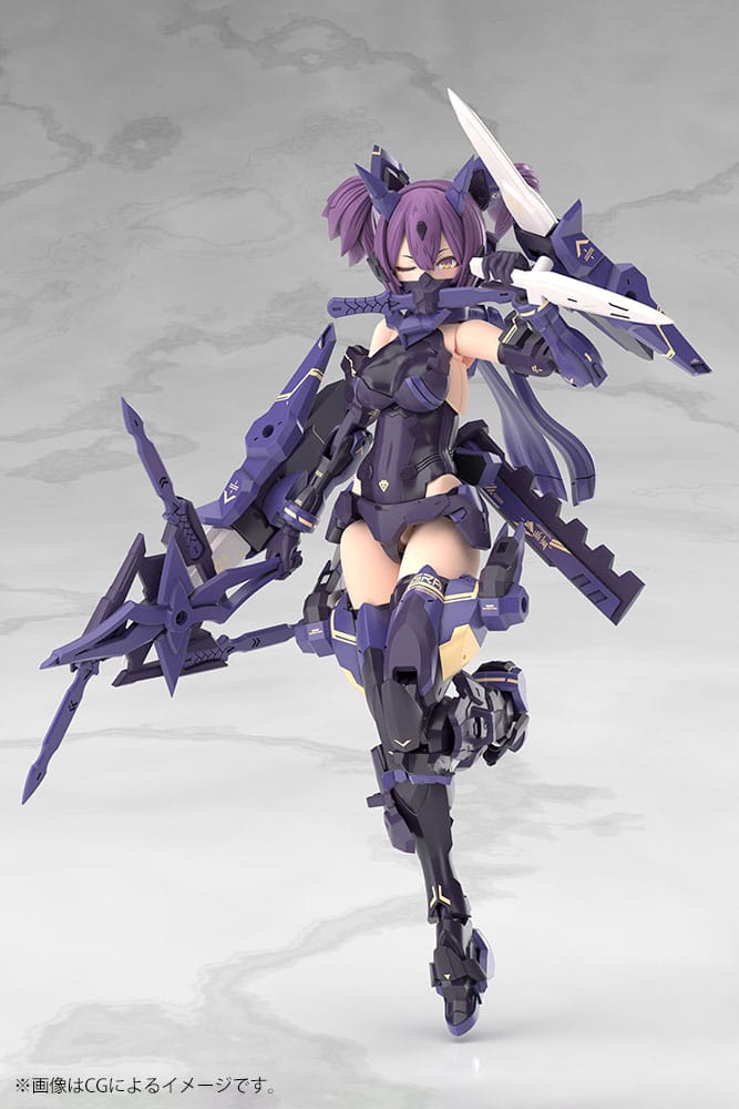 Megami Device Plastic Model Kit 1/1 Asra Ninja Kaname Shadow Edition Full Package 14 cm