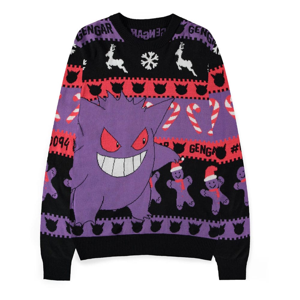 Pokémon Sweater Gengar (Christmas Jumper) Size M