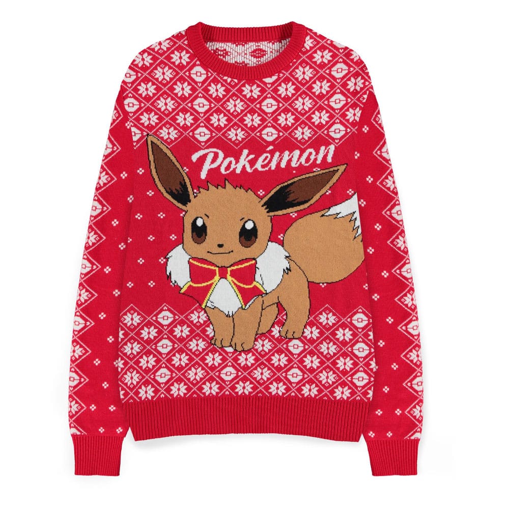 Pokémon Sweatshirt Christmas Jumper Eevee Size L