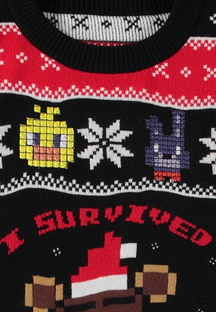 Five Nights at Freddy's Sweater Survived Five Nights (Christmas Jumper) Size L