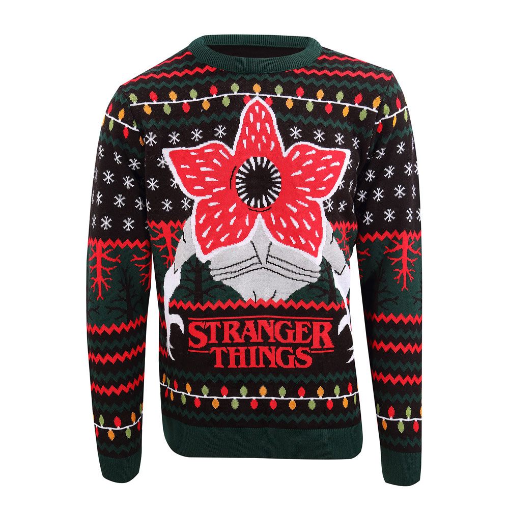 Stranger Things Sweatshirt Christmas Jumper Demogorgon Size XL