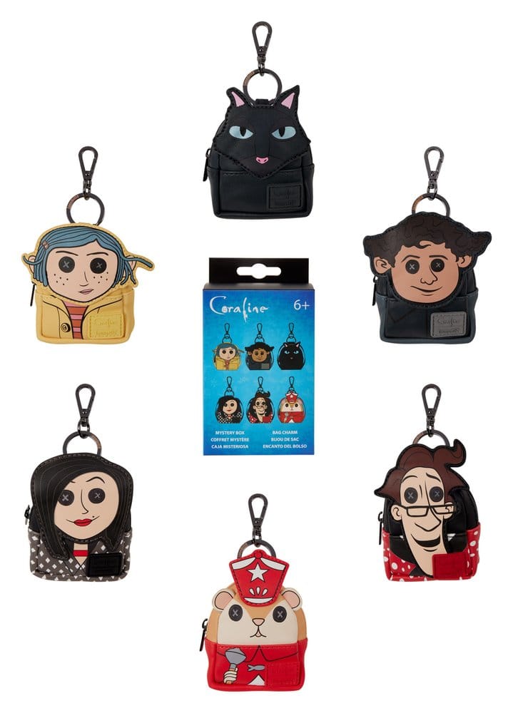 Coraline by Loungefly Bag Charm Mystery Box Display (15)