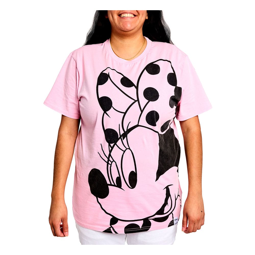 Disney by Loungefly Tee T-Shirt Unisex Minnie Rocks the Dots Florals  Size S