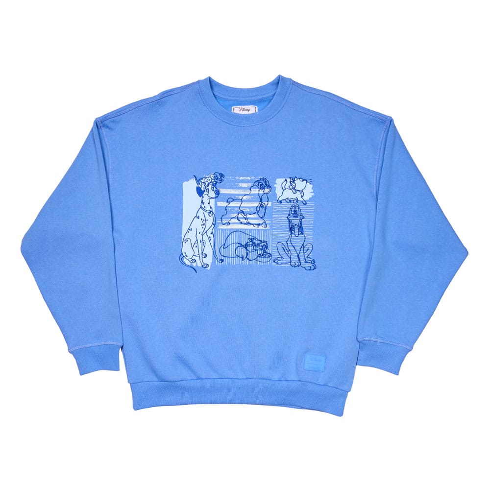 Disney by Loungefly Sweatshirt Unisex Dogs & Cats Oversized Crewneck Size XXL