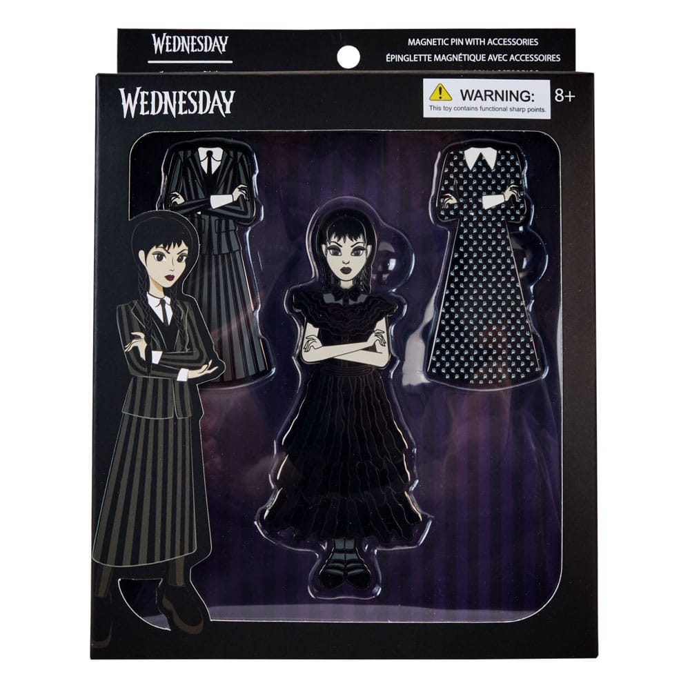 Wednesday by Loungefly Enamel Pins 4-Set Wednesday Addams Paper Doll 3 cm