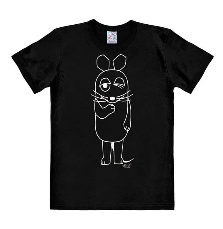 Die Sendung mit der Maus (The Show with the Mouse) Easy Fit T-Shirt Outline   Size L