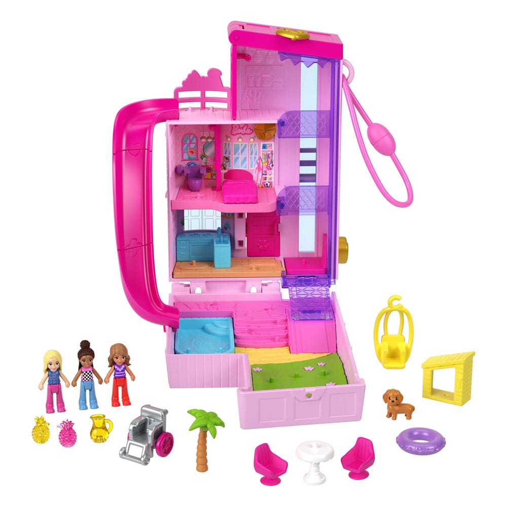 Barbie Polly Pocket Mini Figures & Playset Dollhouse