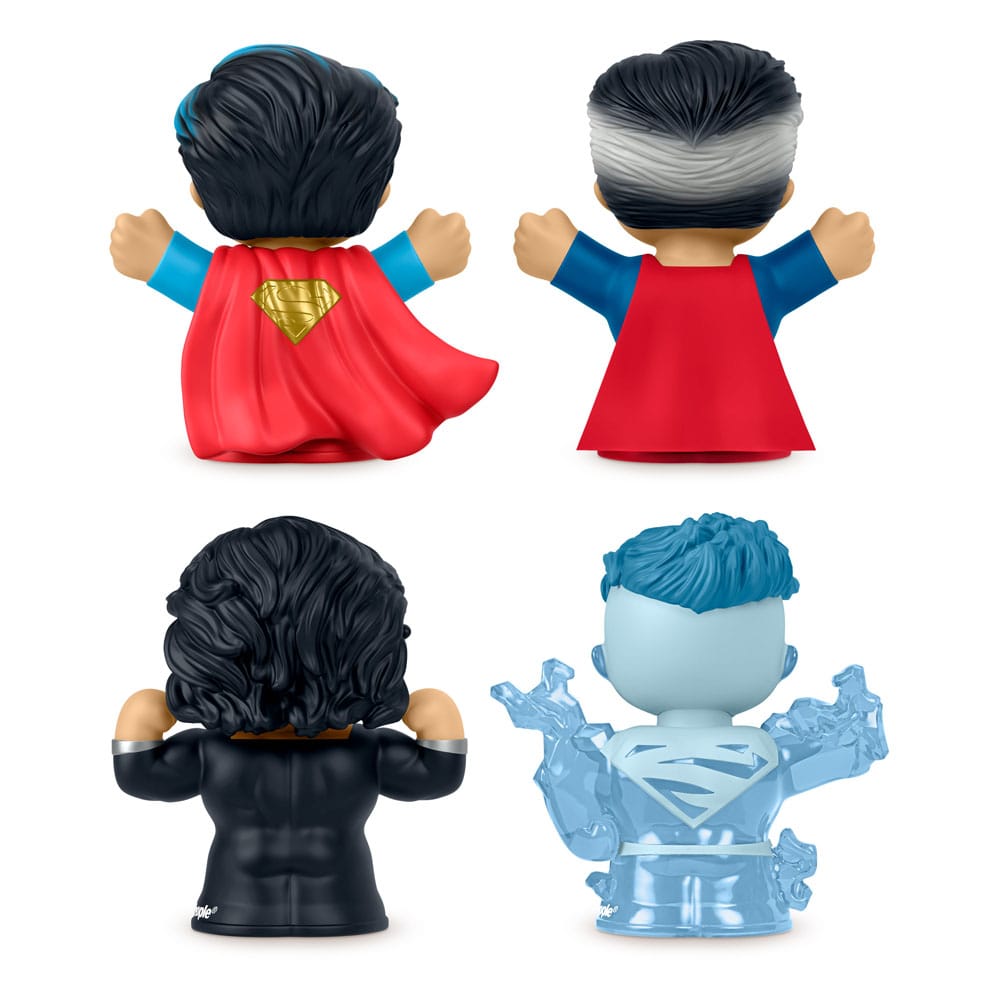 DC Comics Fisher-Price Little People Collector Mini Figures 4-Pack Superman: Through the Ages 7 cm