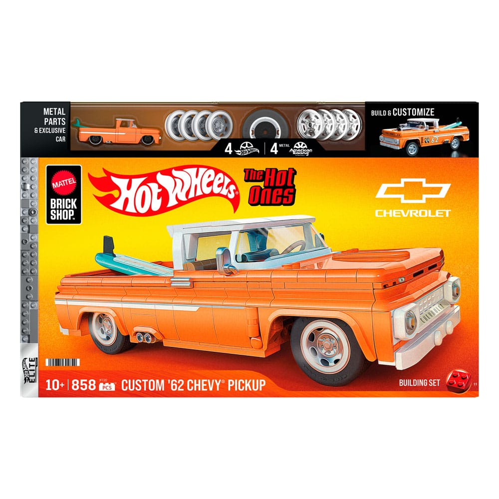 Mattel Brick Shop Hot Wheels Elite Series Building Set 1/16 Custom '62 Chevy Pickup
