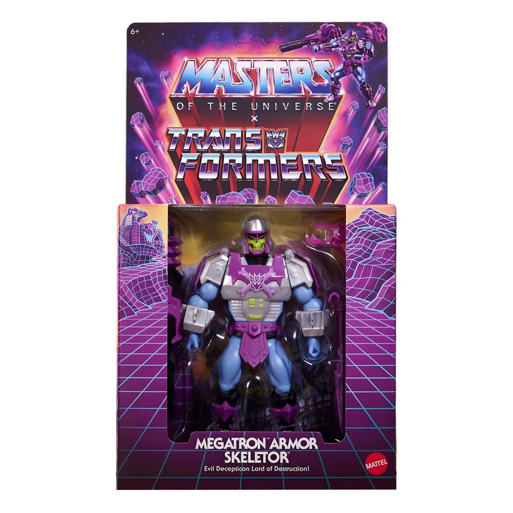 Masters of the Universe x Transformers Action Figure Megatron Armor Skeletor heo European Exclusive 14 cm