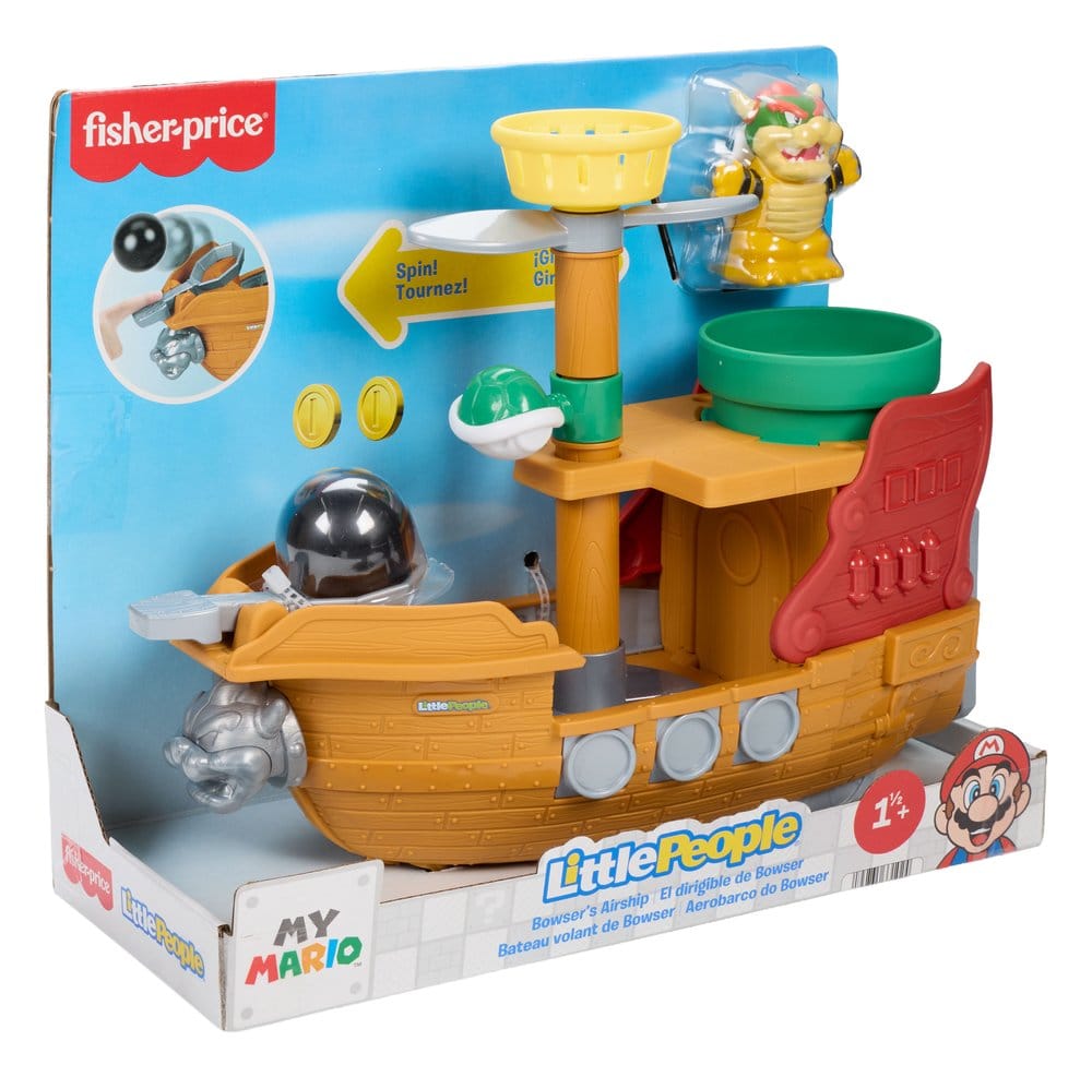 My Mario Little People Playset Bowser's Airship