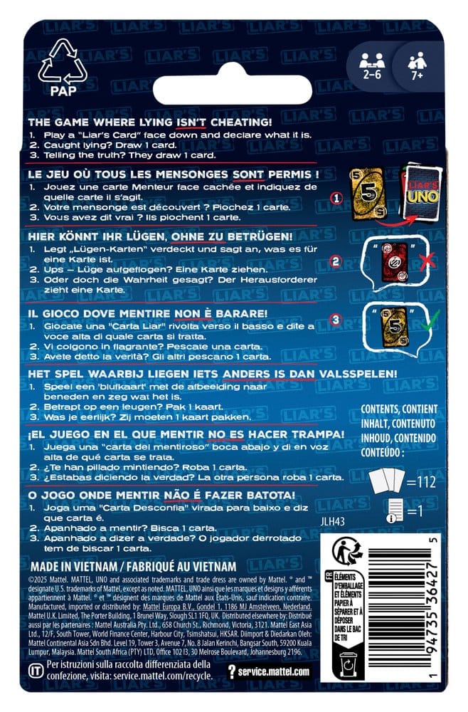 Liar's UNO Card Game