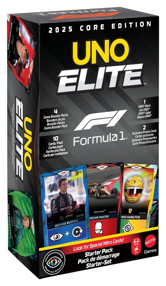 Formula 1 UNO Card Game Elite F1 Starter Set
