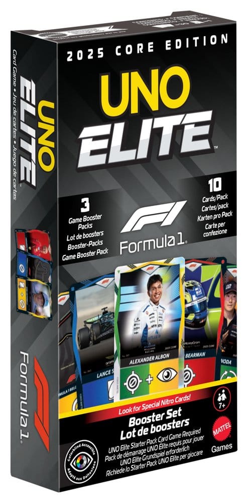 Formula 1 UNO Card Game Elite F1 Booster Set