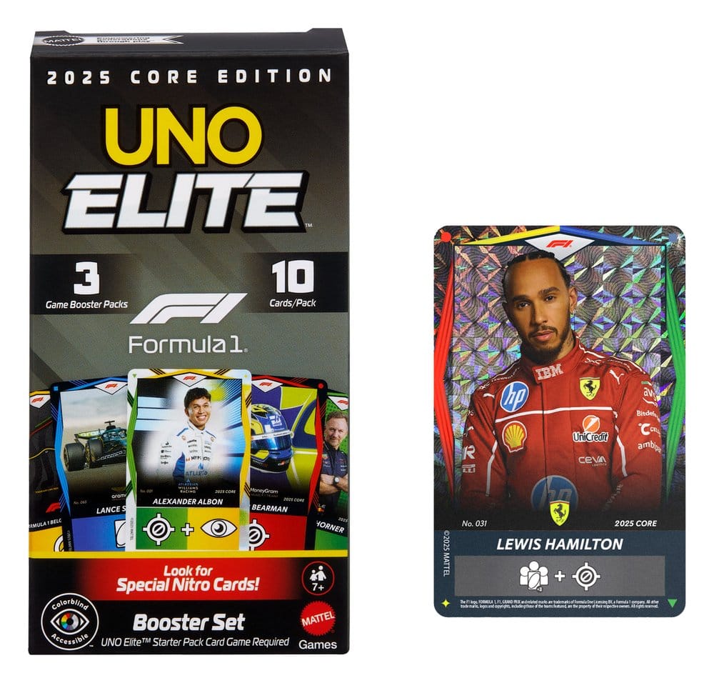 Formula 1 UNO Card Game Elite F1 Booster-Set