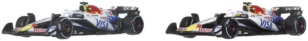 Formula 1 Hot Wheels Premium Die-Cast Vehicle 2-Pack 1:64 Team Visa Cash App Racing Bulls