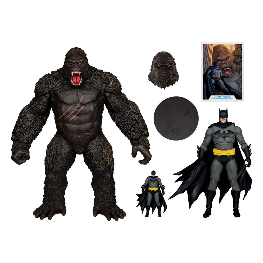 DC Justice League Monsterverse DC Multiverse Action Figures 2-Pack Batman & Kong 29 cm