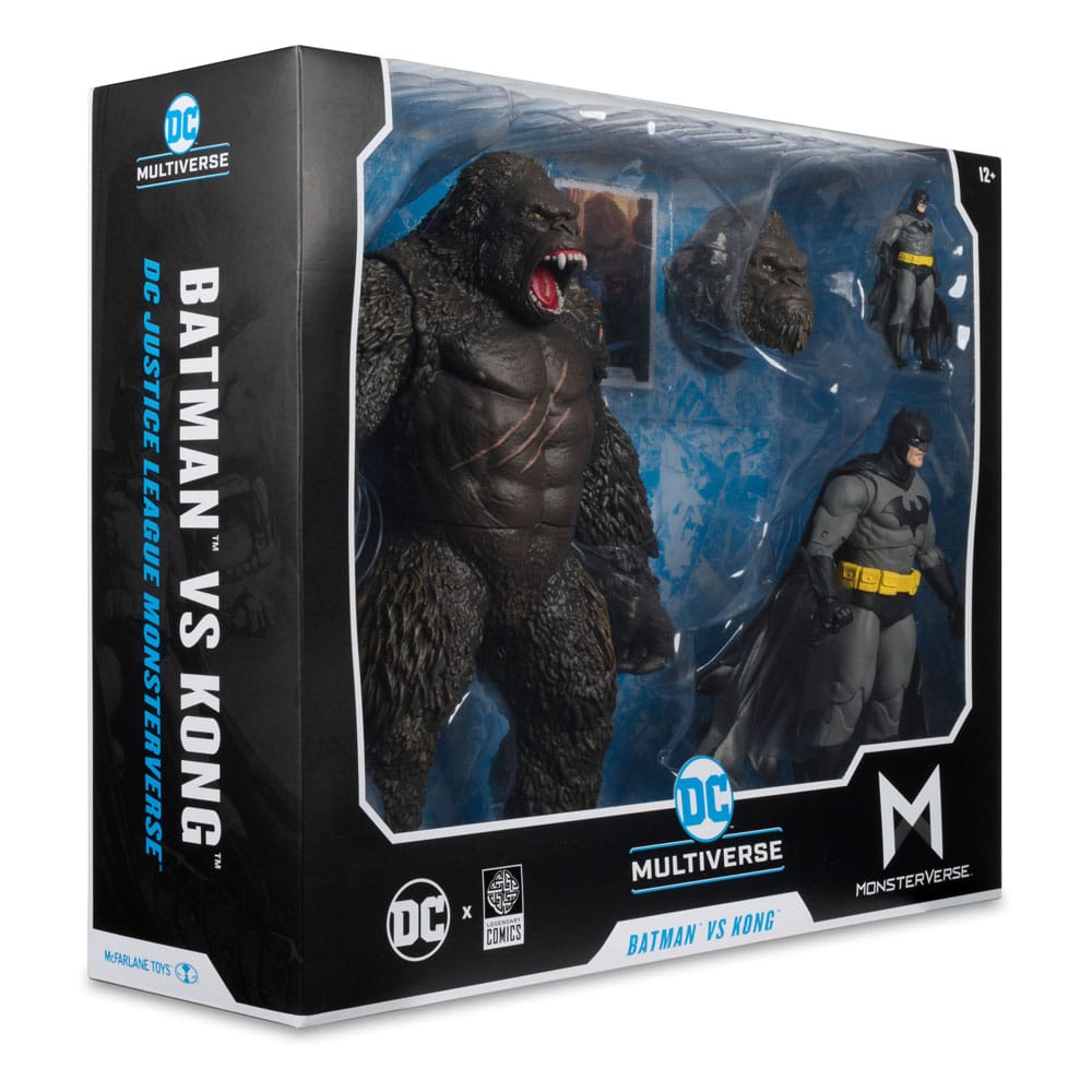 DC Justice League Monsterverse DC Multiverse Action Figures 2-Pack Batman & Kong 29 cm