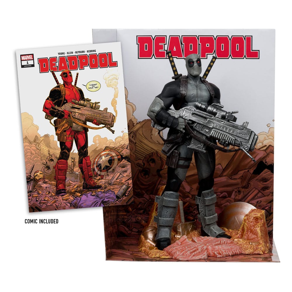 Marvel Collection PVC Statue 1/6 Deadpool (Deadpool #1)(Grey Suit Chase) 27 cm