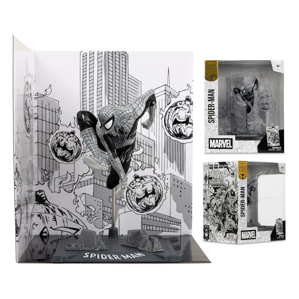 Marvel Collection PVC Statue 1/10 Spider-Man (Spider-Man #6)(Line Art)(Gold Label) 10 cm
