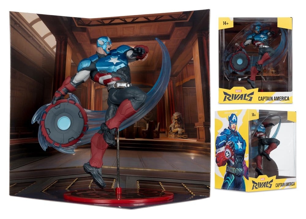 Marvel Rivals Collection 1/10 Action Figure Captain America 20 cm