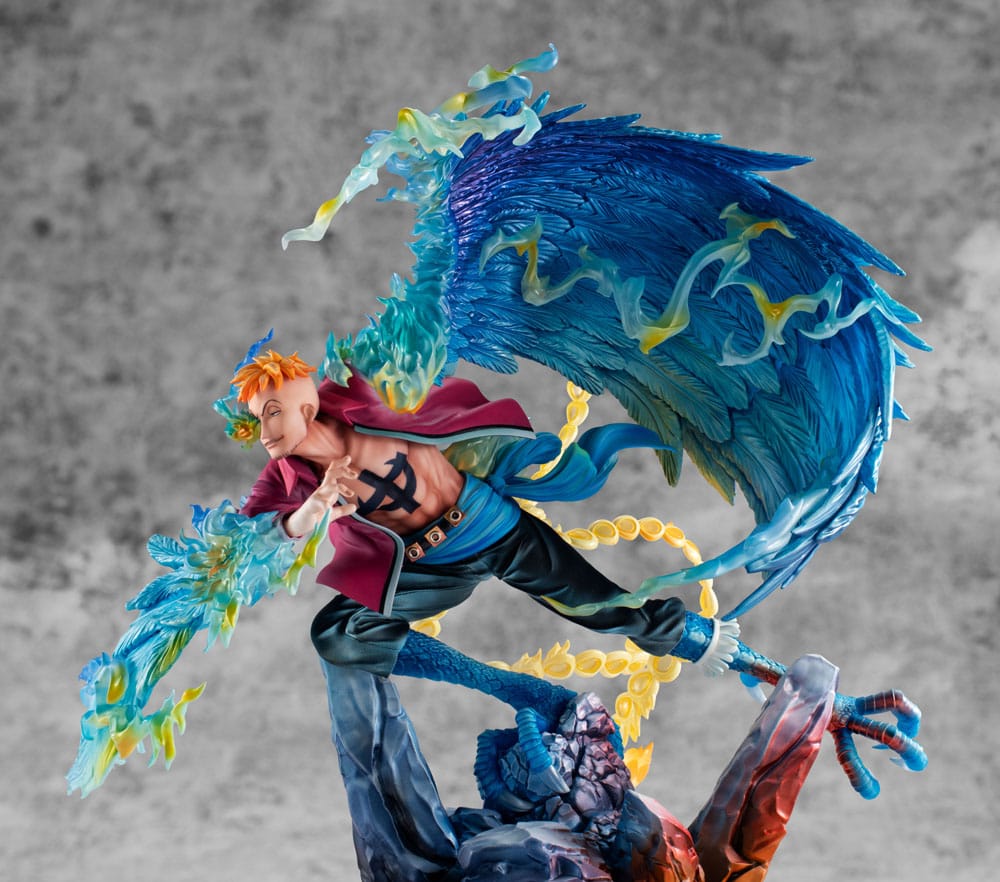 One Piece P.O.P MAS Maximum PVC Statue Marco the Phoenix Leader of 1st group of Whitebeard Pirates 32 cm