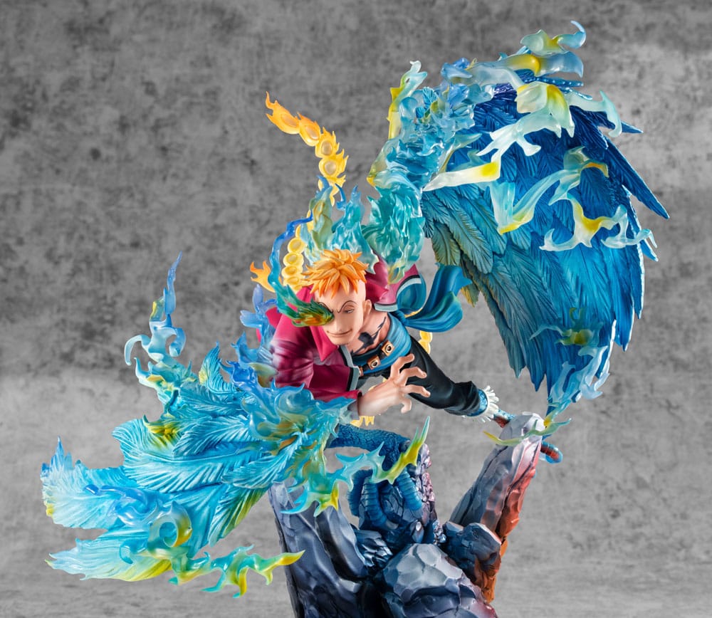 One Piece P.O.P MAS Maximum PVC Statue Marco the Phoenix Leader of 1st group of Whitebeard Pirates 32 cm