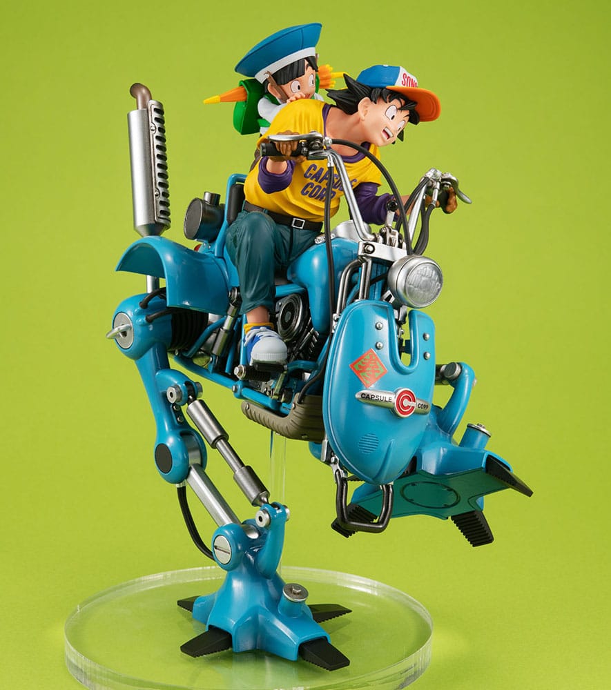 Dragonball Z Desktop Real McCoy EX PVC Diorama Son Goku &amp; Son Gohan &amp; Robot with two legs 20 cm
