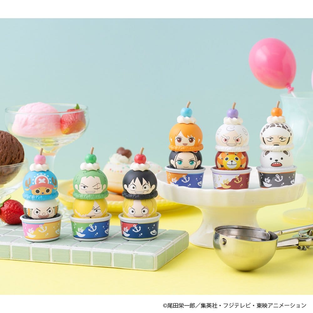 One Piece Tsumichen Stack up & Change Trading Figure 6-Pack 8 cm (with gift)