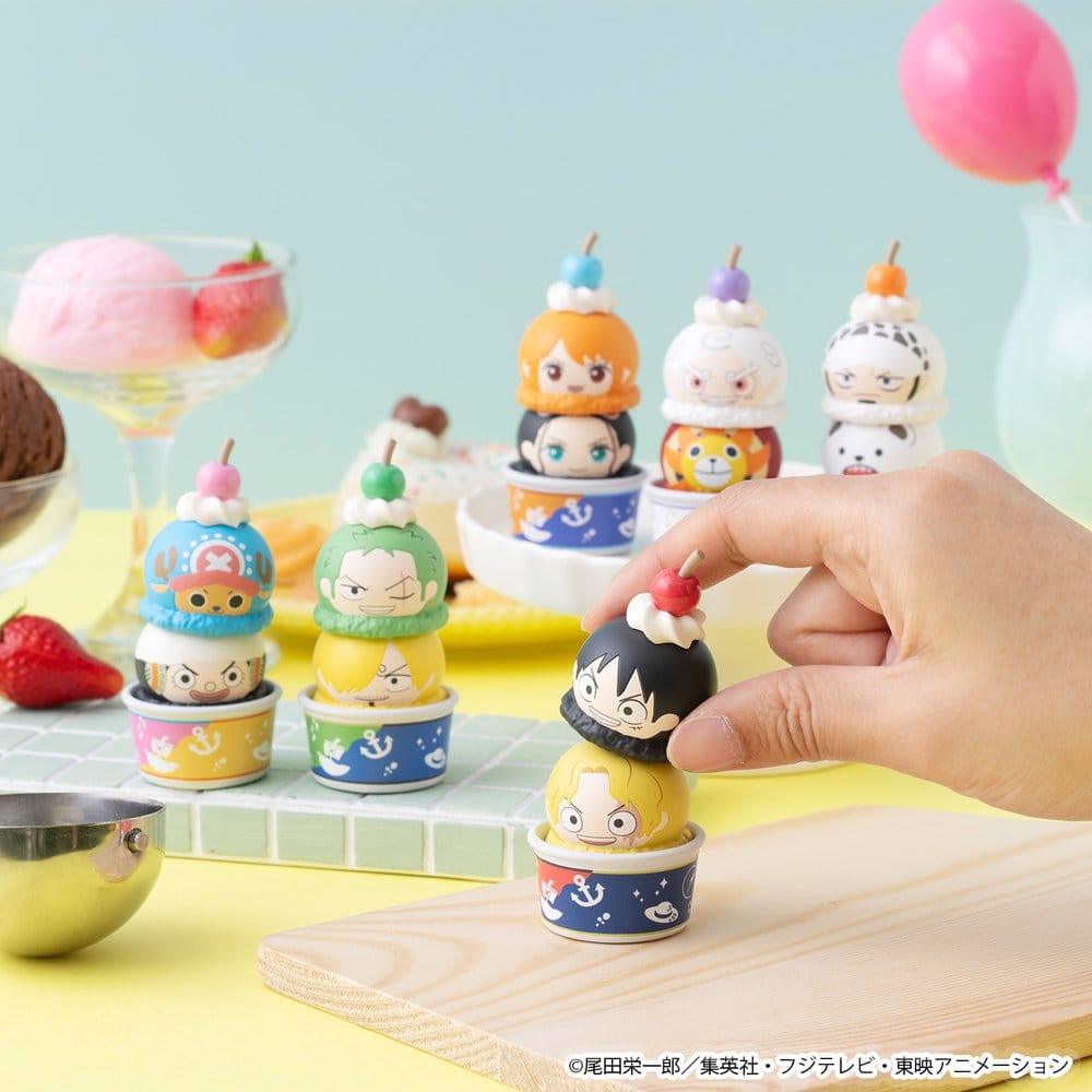 One Piece Tsumichen Stack up & Change Trading Figure 6-Pack 8 cm (with gift)