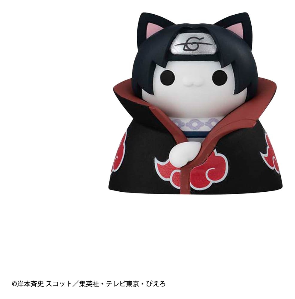 Naruto Mega Cat Project Mini Figures 3 cm Nyaruto! Cats of Konoha Village Reboot Blind Box Display (8) (Repeat)