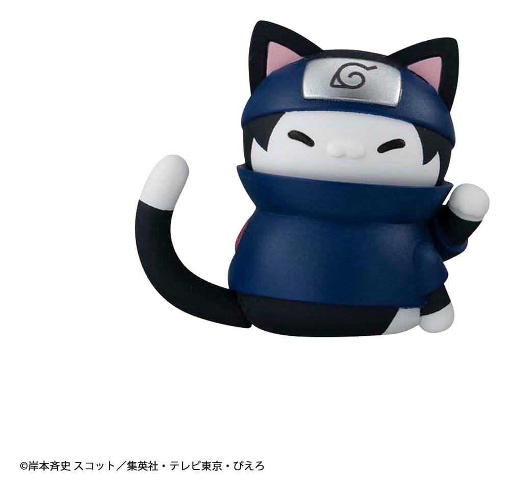Naruto Mega Cat Project Mini Figures 3 cm Nyaruto! Cats of Konoha Village Reboot Blind Box Display (8) (Repeat)