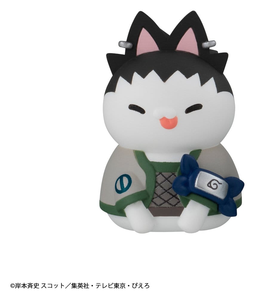 Naruto Mega Cat Project Mini Figures 3 cm Nyaruto! Cats of Konoha Village Reboot Blind Box Display (8) (Repeat)