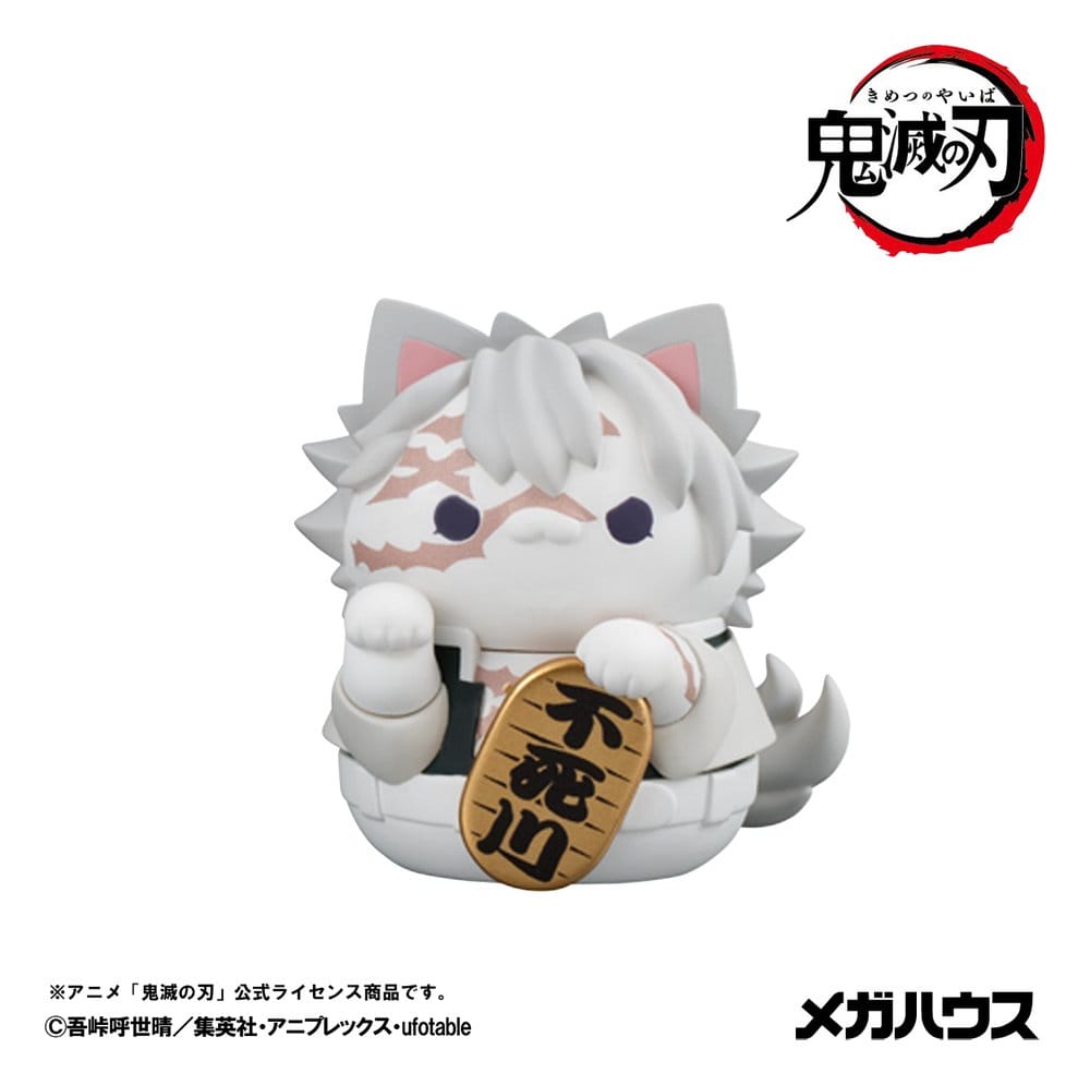Demon Slayer: Kimetsu no Yaiba Mega Cat Project Minifigures 6 cm Demon Slayer Fortune Cats ver. 02 Blind Box Display (8) (Repeat)