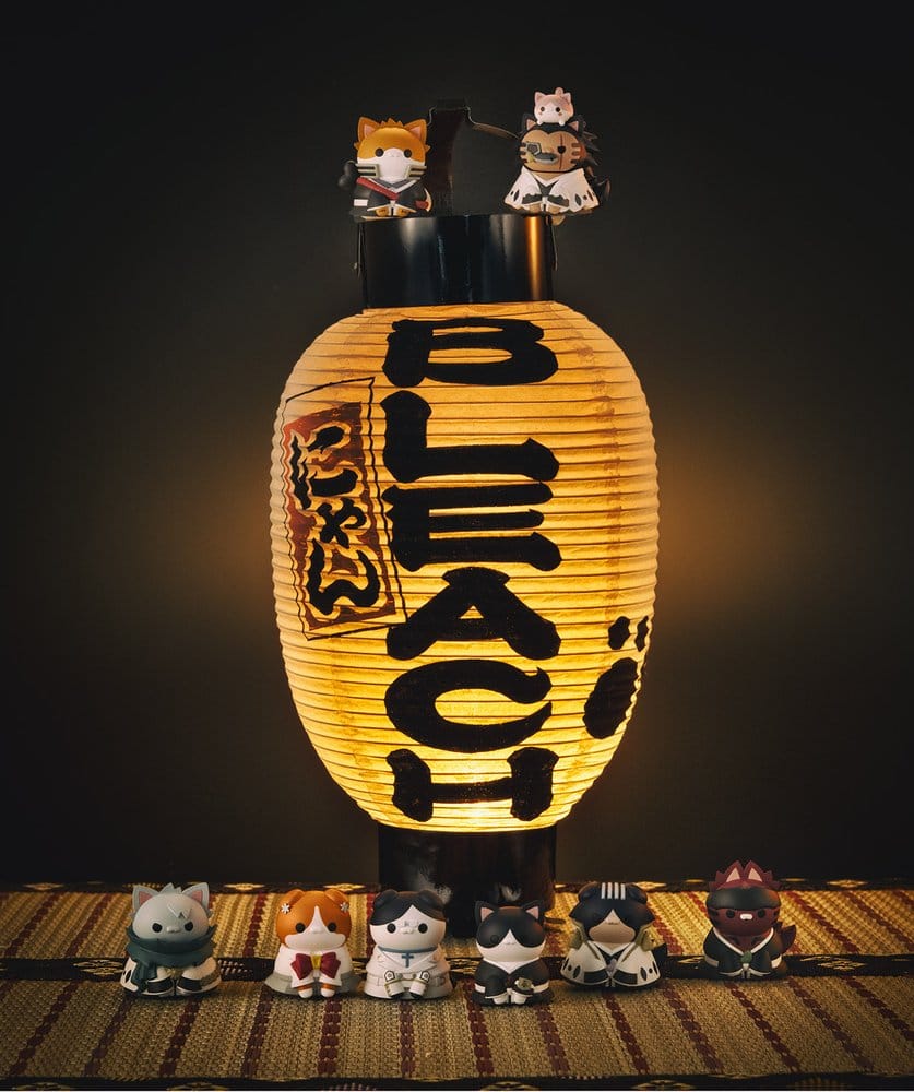 Bleach Mega Cat Project Mini Figures 3 cm Thousand-Year Blood War Bleach Nyan Blind Box Display (8) (Repeat)