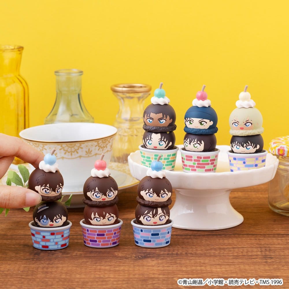 Detective Conan Tsumichen Stack up & Change Mini Figures 8 cm Blind Box Assortment (6) (with gift)